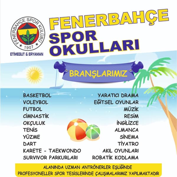 Fenerbahçe Spor Okulları - Eryaman - 9. Fotoğraf Fenerbahçe Spor Okulları - Eryaman - 9. Fotoğraf
